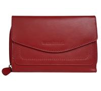 Geldbörse BRUNO BANANI, Damen, rot, Leder, leicht glänzend, unifarben, Kleinlederwaren, echt Leder (10251340-0) rot