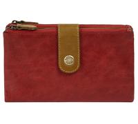 Geldbörse BRUNO BANANI, Damen, rot, Leder, leicht glänzend, unifarben, Kleinlederwaren, echt Leder (31308559-0) rot