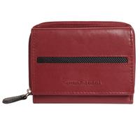 Geldbörse BRUNO BANANI, Damen, rot, Leder, leicht glänzend, unifarben, Kleinlederwaren, echt Leder (95738601-0) rot