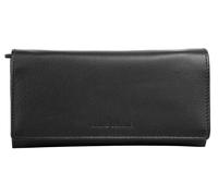 Geldbörse BRUNO BANANI, Damen, schwarz, Leder, leicht glänzend, unifarben, Kleinlederwaren, echt Leder (15836410-0) schwarz