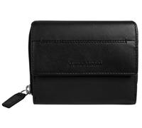 Geldbörse BRUNO BANANI, Damen, schwarz, Leder, leicht glänzend, unifarben, Kleinlederwaren, echt Leder (22272550-0) schwarz