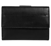 Geldbörse BRUNO BANANI, Damen, schwarz, Leder, leicht glänzend, unifarben, Kleinlederwaren, echt Leder (32857625-0) schwarz