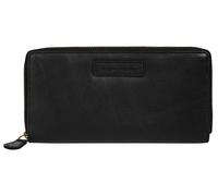 Geldbörse BRUNO BANANI, Damen, schwarz, Leder, leicht glänzend, unifarben, Kleinlederwaren, echt Leder (43563143-0) schwarz