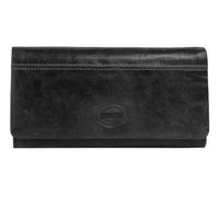 bruno banani große Geldbörse im Querformat Echt Leder Damen | Rindleder Geldbeutel, Brieftasche mit 19 Kartenfächern, Herren Portemonnaie, Druckknopf Börse, Reißverschluss außen | 021154