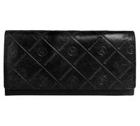 Geldbörse BRUNO BANANI, Damen, schwarz, Leder, leicht glänzend, unifarben, Kleinlederwaren, echt Leder (73900052-0) schwarz