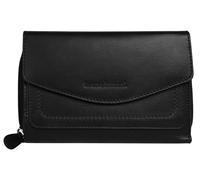 Geldbörse BRUNO BANANI, Damen, schwarz, Leder, leicht glänzend, unifarben, Kleinlederwaren, echt Leder (84153048-0) schwarz