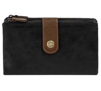 Geldbörse BRUNO BANANI, Damen, schwarz, Leder, leicht glänzend, unifarben, Kleinlederwaren, echt Leder (85932601-0) schwarz