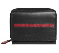 Geldbörse BRUNO BANANI, Damen, schwarz, Leder, leicht glänzend, unifarben, Kleinlederwaren, echt Leder (96608162-0) schwarz