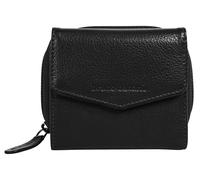 Geldbörse BRUNO BANANI, Damen, schwarz, Leder, leicht glänzend, unifarben, Kleinlederwaren Geldbörse, echt Leder (13190967-0)