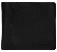 Geldbörse BRUNO BANANI, Herren, schwarz, Leder, leicht glänzend, unifarben, Kleinlederwaren, echt Leder (19925644-0) schwarz