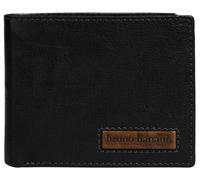 Geldbörse BRUNO BANANI, Herren, schwarz, Leder, leicht glänzend, unifarben, Kleinlederwaren, echt Leder (65283839-0) schwarz