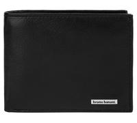 Geldbörse BRUNO BANANI, Herren, schwarz, Leder, leicht glänzend, unifarben, Kleinlederwaren, echt Leder (79830714-0) schwarz