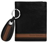 Bruno Banani Geldbörse, aus echtem Leder im Hochformat Einheitsgröße schwarz Geldbörsen Geldscheinklammern Taschen Kleinlederwaren Unisex Einheitsgröße schwarz, braun