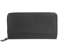 Geldbörse BUGATTI "ATLANTA", Damen, schwarz, Leder, glänzend, Kleinlederwaren Geldbörse, echt Leder (483107-0)