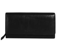 Geldbörse BUGATTI "CLIFF", Damen, schwarz, Leder, leicht glänzend, unifarben, Kleinlederwaren, echt Leder (30521938-0) schwarz