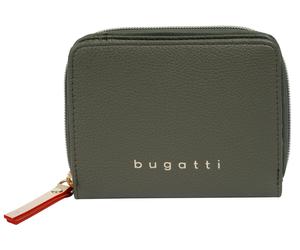 Geldbörse BUGATTI "ELLA", Damen, grün, Kunstfaser, leicht glänzend, unifarben, Kleinlederwaren (99830610-0) grün
