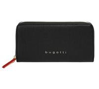 Geldbörse BUGATTI "ELLA", Damen, schwarz, Kunstfaser, leicht glänzend, unifarben, Kleinlederwaren (74431520-0) schwarz
