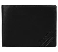 Geldbörse BUGATTI, Herren, schwarz, Leder, leicht glänzend, unifarben, Kleinlederwaren, echt Leder (54516167-0) schwarz