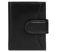 Geldbörse BUGATTI "LUCIDO", Damen, schwarz, Leder, leicht glänzend, unifarben, Kleinlederwaren, echt Leder (98390732-0) schwarz