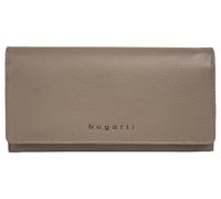 Geldbörse BUGATTI "MIRA", Damen, grau (taupe), Leder, leicht glänzend, unifarben, Kleinlederwaren, echt Leder (25756619-0) taupe