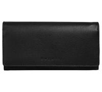 Geldbörse BUGATTI "MIRA", Damen, schwarz, Leder, leicht glänzend, unifarben, Kleinlederwaren, echt Leder (30646400-0) schwarz
