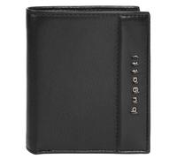 Geldbörse BUGATTI "NOME", Damen, schwarz, Leder, leicht glänzend, unifarben, Kleinlederwaren, echt Leder (75416837-0) schwarz