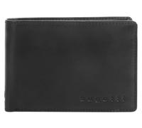 Geldbörse BUGATTI "PRIMO RFID", Damen, schwarz, Leder, beschichtet, leicht glänzend, Kleinlederwaren, echt Leder (19498844-0) schwarz