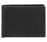 Geldbörse BUGATTI "ROMANO", Herren, schwarz, Leder, unifarben, Kleinlederwaren, echt Leder (39228659-0) schwarz