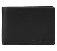 bugatti Super Slim Geldbörse RFID Schutz Leder 12 cm schwarz (49190301) schwarz