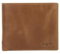 bugatti Volo Geldbeutel Männer Leder - Geldbörse Herren Cognac - Portmonaise Portemonnaie Portmonee Brieftasche Wallet Ledergeldbeutel