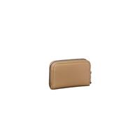 Geldbörse CALVIN KLEIN "BOLD CK MEDIUM ZIP AROUND", Damen, tannin, Lederimitat, unifarben, Kleinlederwaren, Damen Portemonnaie, Geldbeutel, Money Pocket mit CK-Logo (41031162-0) tannin