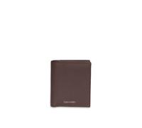 CALVIN KLEIN Herren Foil Emboss Slim Trifold W/Card Lv04D1063G Geldbörsen, Brown (CK Dark Brown)