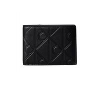 Geldbörse CALVIN KLEIN "XL EMBLEM AOP EMBOSS TRIFOLD", Herren, schwarz, Leder, Basic, Kleinlederwaren, Geldbeutel, Portemonnaie, Money Pocket mit CK-Logo (95121929-0) schwarz