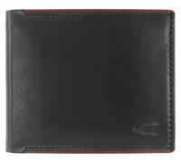 Geldbörse CAMEL ACTIVE "Cruise", Herren, schwarz, Leder, clean, gepflegt, unifarben mit Farbeinsatz, Kleinlederwaren Geldbörse, aus hochwertigem Rindsleder mit RFID Schutz (64142330-0)