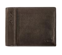 Geldbörse CAMEL ACTIVE "Melbourne", Herren, schwarz, Leder, Antik-Look, vintage, Kleinlederwaren Geldbörse, aus hochwertigem Rindsleder mit kernigen Nähten im Used Look (785346-0)