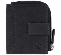 Camel Active Geldbörse Ocean – Leder, RFID-Schutz, wasserweisendem Echtleder, schwarz, 9 cm