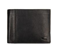 Geldbörse CAMEL ACTIVE "Pine", Kinder, schwarz, Leder, clean, gepflegt, unifarben, Kleinlederwaren, aus pflanzlich gegerbtem Rindsleder im kernigen Look mit RFID-Schutz (96854011-0) schwarz