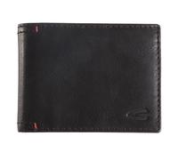 Geldbörse CAMEL ACTIVE "Salamanca", Herren, schwarz, Leder, clean, gepflegt, unifarben mit Farbeinsatz, Kleinlederwaren, Portemonnaie, Geldbeutel mit kontrastreichem Handstich-Detail (707380-0) schwar