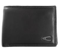 Geldbörse CAMEL ACTIVE "Vegas", Herren, schwarz, Leder, clean, gepflegt, unifarben, Kleinlederwaren Geldbörse, aus hochwertigem Rindsleder mit Metall Logo (58034634-0)