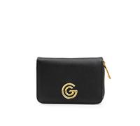 Geldbörse "CHIARA", Damen, schwarz, Lederimitat, GABRIELLA G BY GABRIELLA GUCCI, Kleinlederwaren, Damen Portemonnaie, Geldbeutel, Money Pocket mit Logo (10748749-0) schwarz