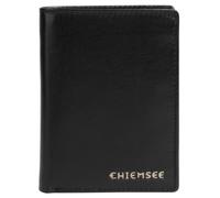 Geldbörse CHIEMSEE "CHIEMSEE Herren, Damen echt Leder", Damen, schwarz, Leder, leicht glänzend, unifarben, Kleinlederwaren, echt Leder (34674615-0) schwarz