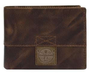 Geldbörse CHIEMSEE, Damen, braun, Leder, leicht glänzend, unifarben, Kleinlederwaren, echt Leder (21789837-0) braun