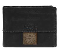 Geldbörse CHIEMSEE, Damen, schwarz, Leder, leicht glänzend, unifarben, Kleinlederwaren, echt Leder (85255152-0) schwarz