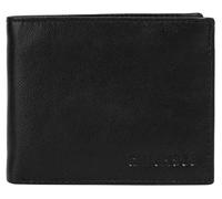 Geldbörse CHIEMSEE, Herren, schwarz, Leder, leicht glänzend, unifarben, Kleinlederwaren, echt Leder (73315201-0) schwarz