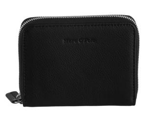 Geldbörse, Damen, schwarz, Leder, MARC O'POLO ACCESSORIES, Basic, Kleinlederwaren, Geldbeutel, Money Pocket, Portemonnaie mit Logoschriftzug (42133810-0) schwarz