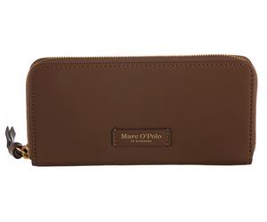 Geldbörse "Finja", Herren, dunkelbraun, Glattleder, MARC O'POLO ACCESSORIES, unifarben, Kleinlederwaren, Damen Geldbeutel, Portemonnaie mit Logoprägung (43044769-0) dunkelbraun
