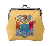 Geldbörse für Damen, Motiv: Flagge von New Jersey, kleine Beutel mit Kussschloss, für Münzen, Karten, kleine Gegenstände