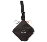 Geldbörse - Geldbörse mit Mini-Reißverschluss aus Polyester, Kreditkartenfach, kompakt für Geld, tragbares Zubehör für Münzen, Karten, Banknoten, Reise-Organizer, Schwarz , Beziehen Sie sich auf die