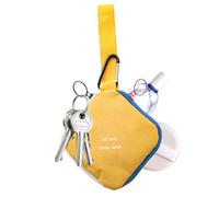 Geldbörse - Geldbörse mit Mini-Reißverschluss aus Polyester, Kreditkartenfach, kompakt für Geld, tragbares Zubehör für Münzen, Karten, Banknoten, Reise-Organizer, gelb, Beziehen Sie sich auf die