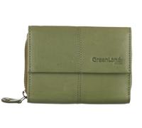 Geldbörse GREENLAND NATURE, Damen, grün (pistazie), Baumwolle, Leder, unifarben, Kleinlederwaren Geldbörse, Reißverschlussbörse, Damenbörse, Portemonnaie (34282330-0)